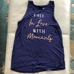[Apt 9] soft Fall in Love With Moments tank top purple and gold